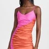 Ahluwalia Jade Ruched Dress Fuschia