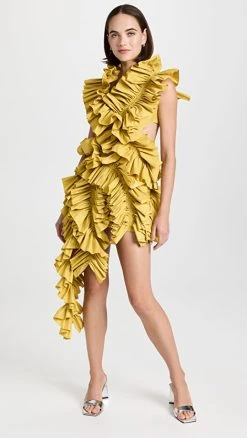 AKNVAS Olive Dress Honeymustard