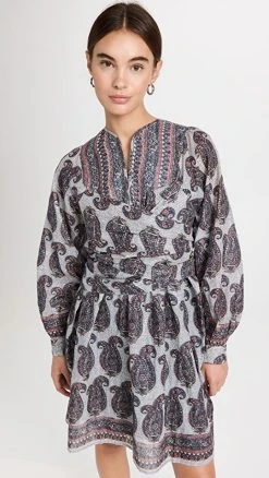 Antik Batik Elia Minidress Grey