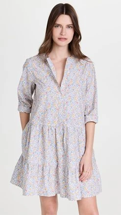 Apiece Apart Maurino Drop Waist Mini Dress Sweet Multi