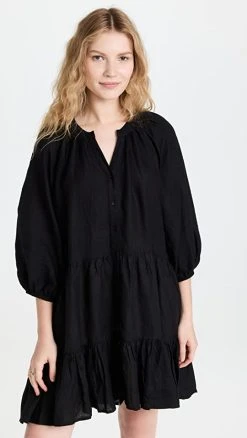 Apiece Apart Mini Mitte Dress Black