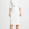 Black Halo 3/4 Sleeve Jackie O Dress Winter White