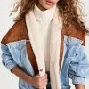 BLANKNYC Caption This Faux Suede/Sherpa Denim Jacket