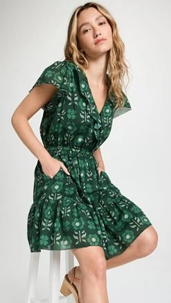 Birds Of Paradis Marcella Dress Clover Patch
