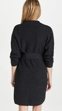 Brochu Walker Leith Belted Dress Dark Charcoal Melange -STAND STUDIO SHOP brchu403301bffe 1631288847158 2 0. UX540 . QL90