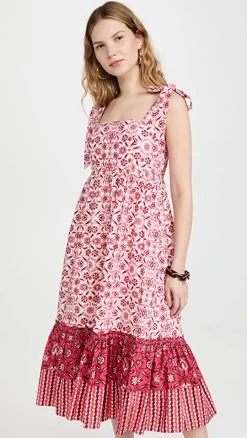 Cara Cara Campbell Dress Spanish Tile Rose