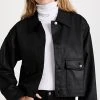 DL1961 Tilda Shirt Jacket Black Coated (Ultimate Knit Co
