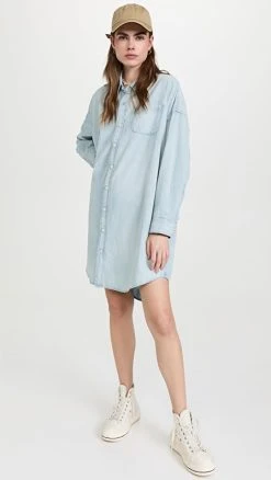 Denimist Button Down Shirt Dress Somerset