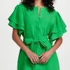 Fanm Mon Green Mini Dress