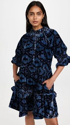 Figue Halima Dress Tiger Eye Ikat