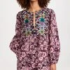 Figue Lucie Mini Dress Small Paisley Fleur Black Berr