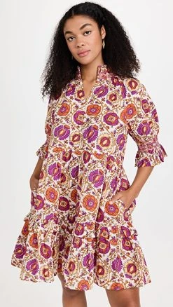 Figue Halima Dress Flowering Vine White