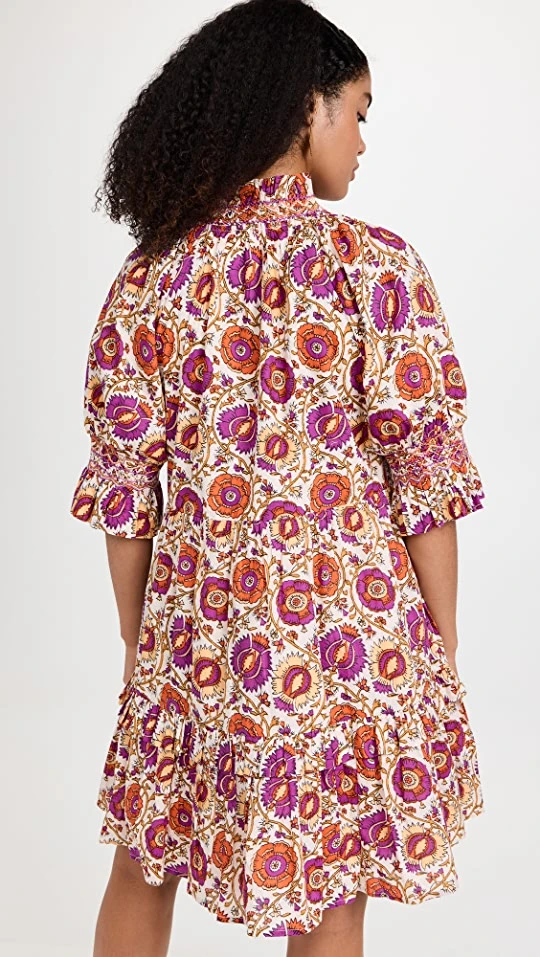 Figue Halima Dress Flowering Vine White 2 Figue Halima Dress Flowering Vine White - Image 2