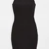 MONROW Rib Racer Tank Dress Black