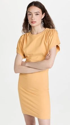 Isabel Marant Zarko T-Shirt Dress Yellow