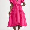 Kika Vargas Leana Dress Fuschia
