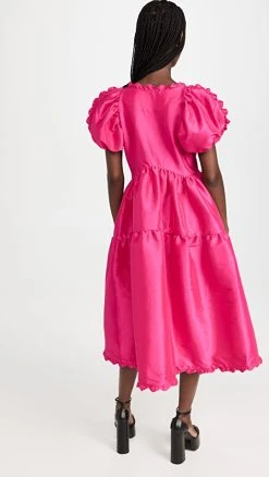 Kika Vargas Leana Dress Fuschia -STAND STUDIO SHOP kvarg3009187760 1659547787504 2 0. UX540 . QL90
