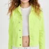 L'AGENCE Janelle Slim Raw Jacket Chartreuse
