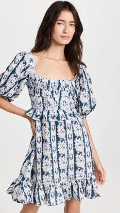 Lug Von Siga Leticia Dress Royal Blue With Light Violet P