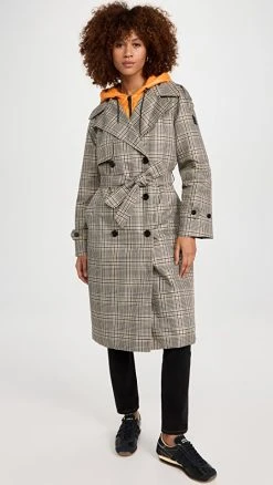STAND STUDIO SHOP 41 Mackage Maxine Puffer Jacket Plaid