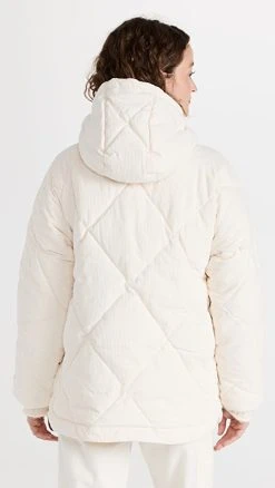Madewell Corduroy Holland Quilted Puffer Parka Antique Cream -STAND STUDIO SHOP madew4581715791 1666714648388 2 0. UX540 . QL90