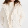 Madewell Corduroy Holland Quilted Puffer Parka Antique Cream