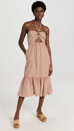 MINKPINK Amaya Midi Dress Stripe