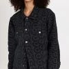 Marc Jacobs Monogram Denim Jacket Black