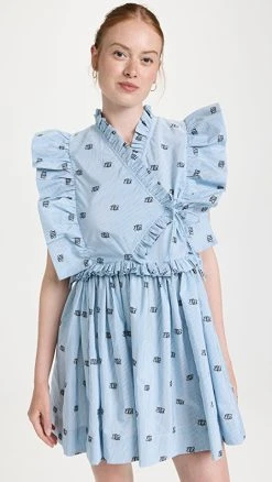 MUNTHE Veer Mini Dress Blue