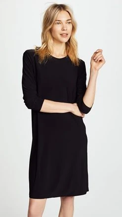 Norma Kamali Kamali Kulture Go Crew Neck Dress Black