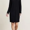 Norma Kamali Kamali Kulture Turtleneck Dress Black