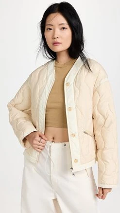 3.1 Phillip Lim Recy Poly Quilted Puffer Jacket Butter