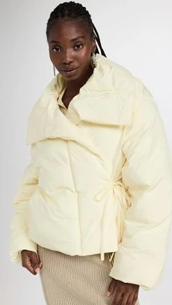 3.1 Phillip Lim Ripstop Duvet Collar Puffer Jacket Moonlight