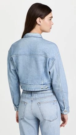 Rag & Bone Cropped Miramar Trucker Jacket Tulip -STAND STUDIO SHOP ragbo4599713100 1646699942714 2 0. UX540 . QL90
