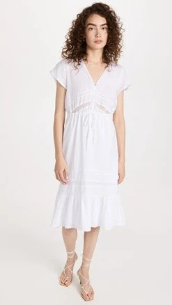 RAILS Kiki Dress White Lace Detail