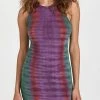 Raquel Allegra Racerback Tank Dress Fantasy Tiger Tie Dye