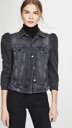 Retrofête Ada Denim Jacket Faded Black