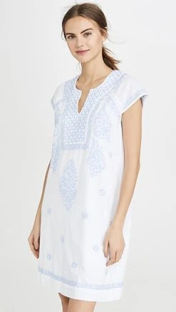 Roller Rabbit Faith Dress White/Cloud