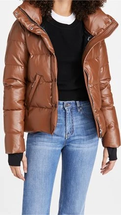SAM. Vegan Leather Isabel Jacket Saddle