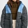 Sea Pascala Print Puffer Jacket Black