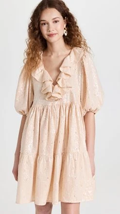 STAND STUDIO SHOP 35 Stine Goya Imperio Sequin Dress Coconut Sparkles