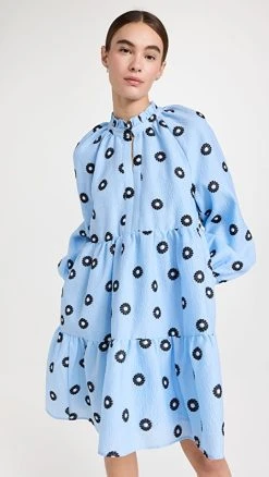 Stine Goya Jasmine Dress Mini Daisy Blue