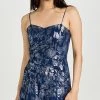 Shoshanna Camille Dress Navy/ Silver