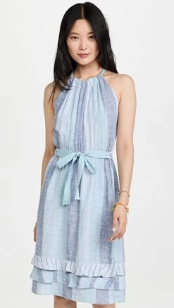 Splendid Sonny Dress Blue Multi Strap