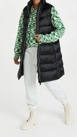 Save The Duck Skyler Long Puffer Vest Black