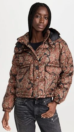 The North Face Women's Printed 71 Sierra Down Short Jacket TNF Groovy Print