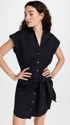 STAND STUDIO SHOP 17 Veronica Beard Aimee Shirtdress Black