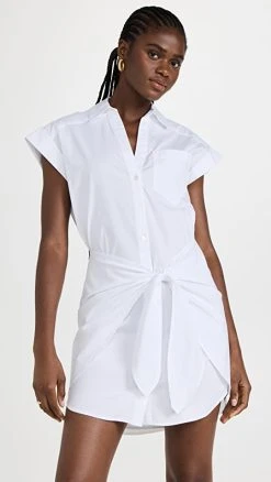 STAND STUDIO SHOP 3 Veronica Beard Aimee Shirtdress White