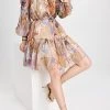 Zimmermann Kaleidoscope Metallic Mini Dress Zodiac Star Girls